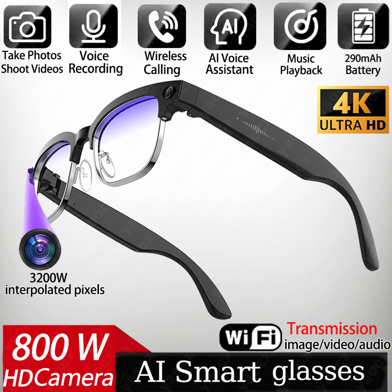 4K Smart AI Glasses 8MP Camera - Photography Japanese recension och pris