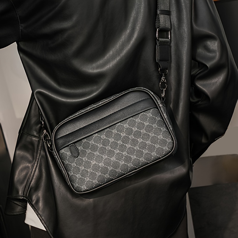 Men Classic Print PU Crossbody - Camera Wrist Strap recension och pris